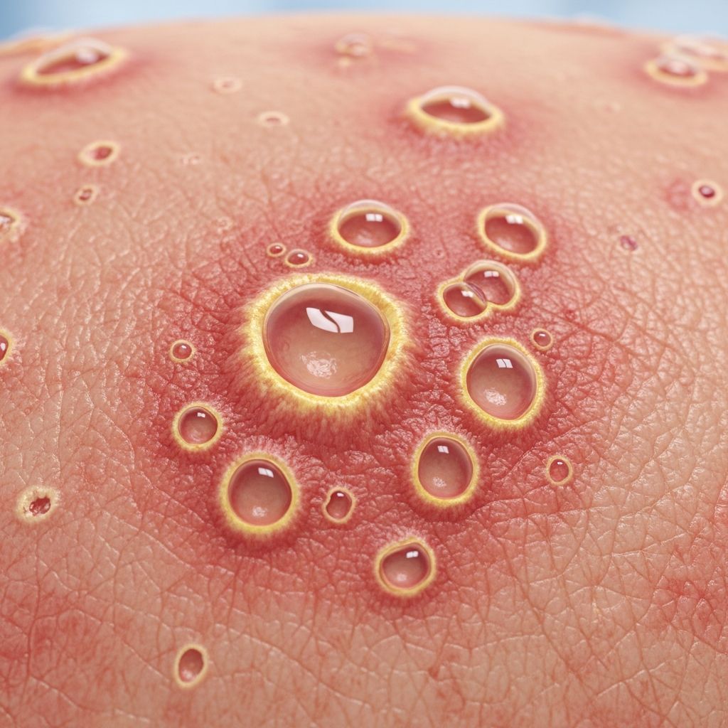 A serious herpes infection in eczema skin: symptoms, diagnosis, urgent treatment, and prevention strategies.