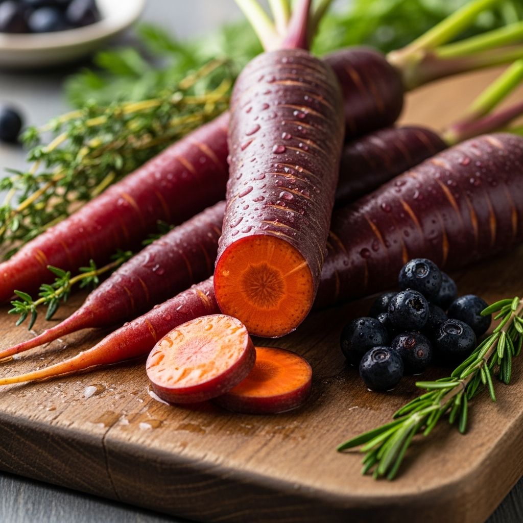 Discover the powerful health benefits of purple carrots, from antioxidant protection to heart health and inflammation reduction.