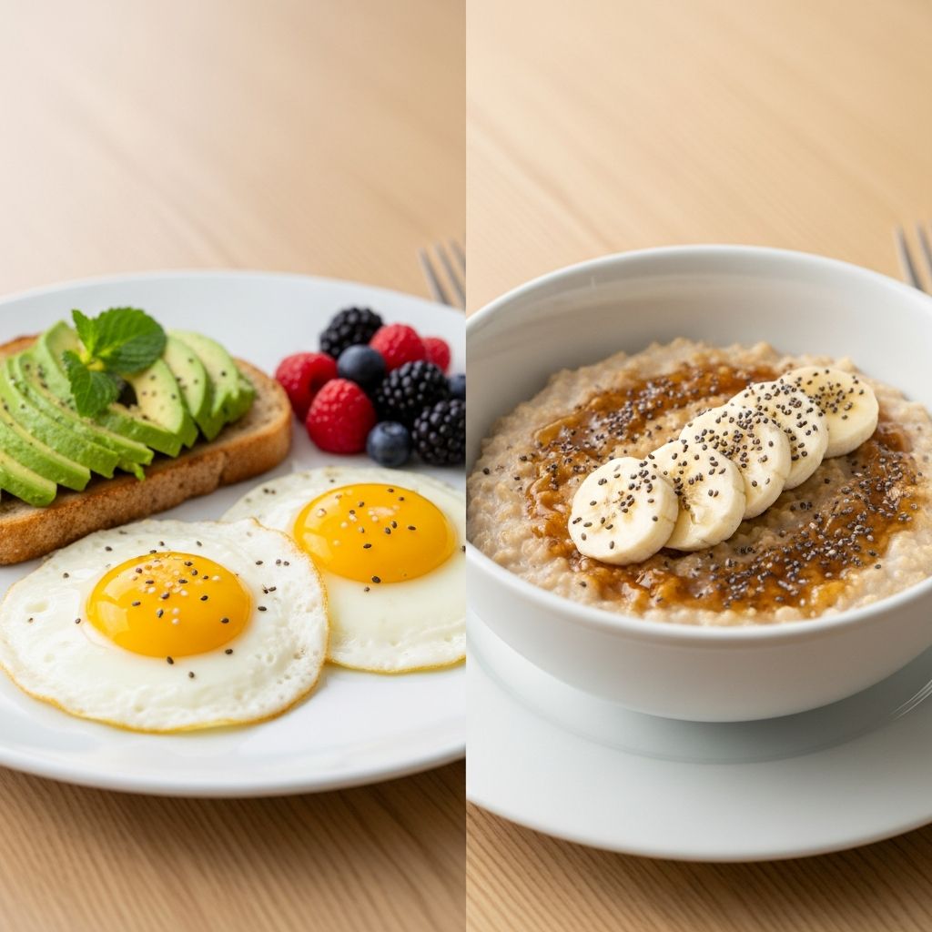 Discover the nutritional showdown between eggs and oatmeal to find the ultimate healthy breakfast choice for weight loss, heart health, and sustained energy.