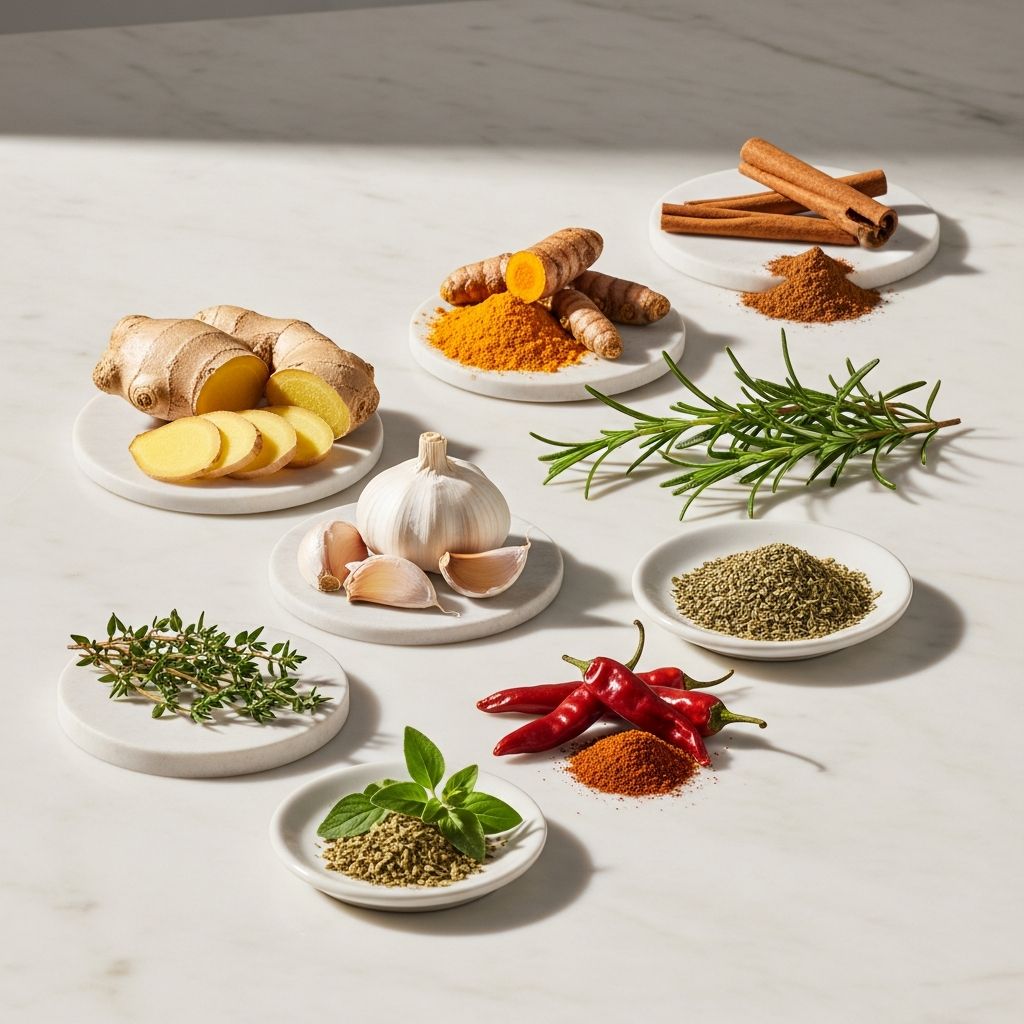Boost your health with these 8 nutrient-packed spices and herbs proven to fight inflammation, support digestion, and more.
