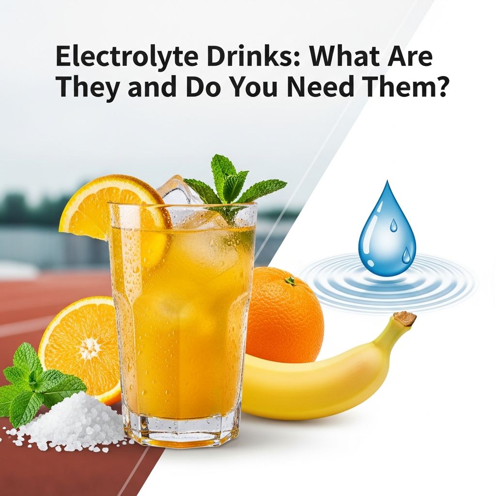 Discover what electrolyte drinks are, their benefits for hydration, when you truly need them, and healthier homemade alternatives.