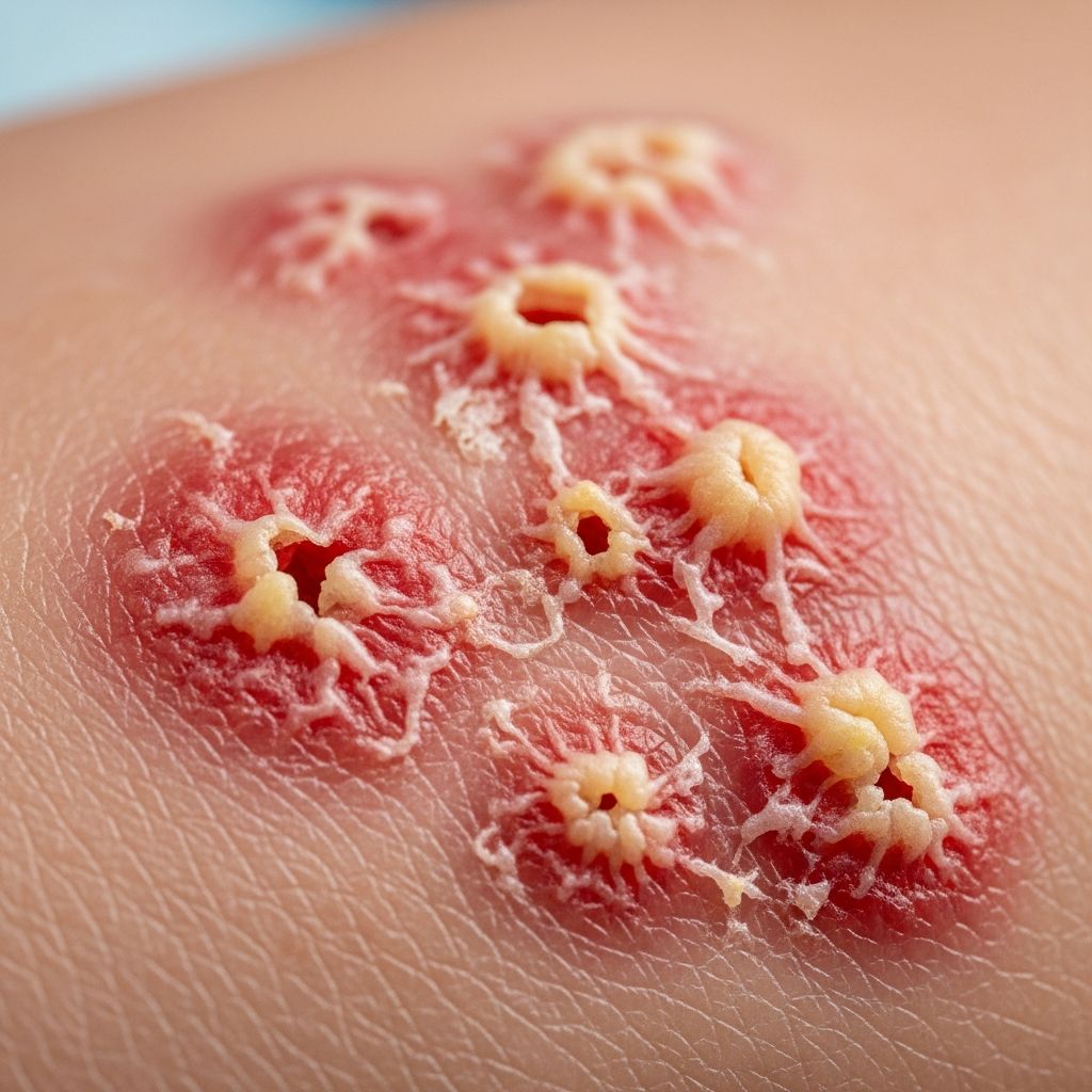 Understanding erosive pustular dermatosis: causes, clinical presentation, and evidence-based treatment options.