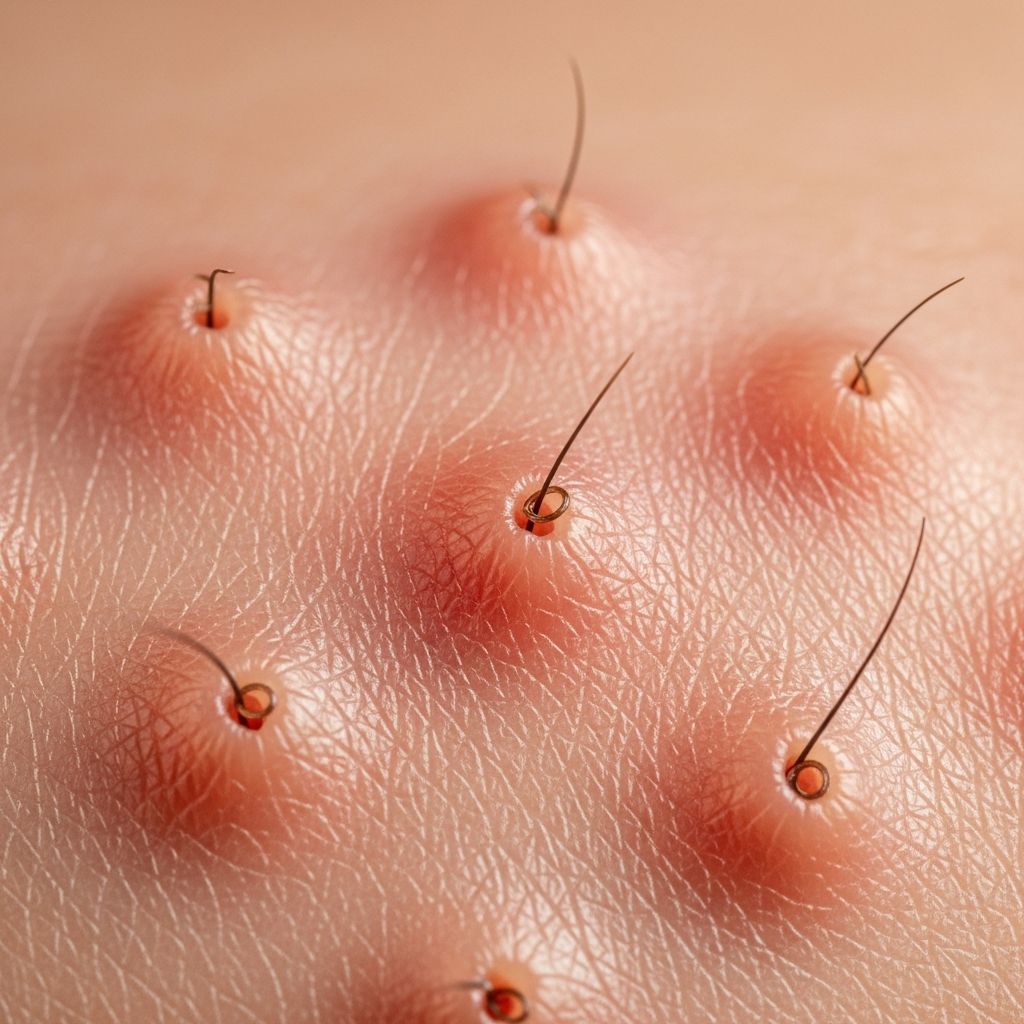 Uncovering the causes, symptoms, diagnosis, and treatments for eruptive vellus hair cysts, rare benign skin papules.