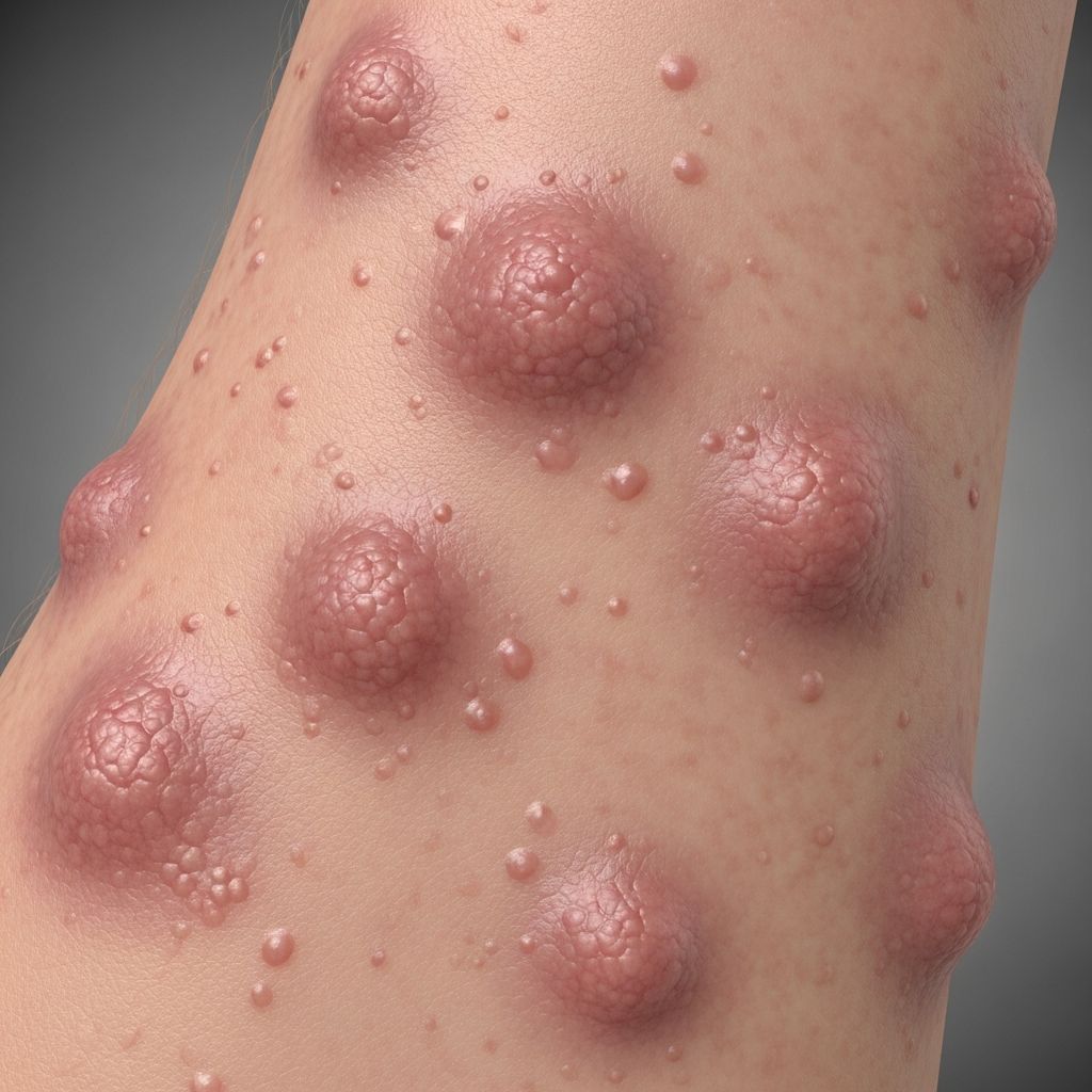 Rare chronic vasculitis causing persistent red-brown nodules on extremities; dapsone is primary treatment.