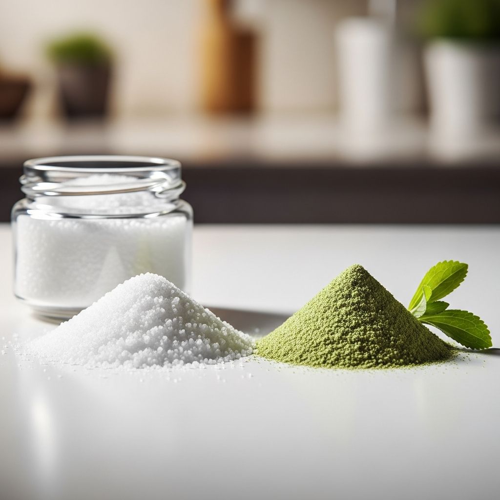 Comparing two popular zero-calorie sweeteners: benefits, risks, and which one suits your diet best for blood sugar control and baking.