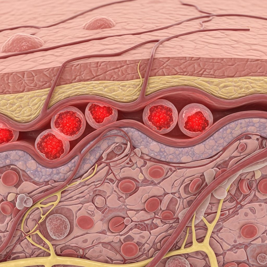 Detailed pathology of erythropoietic protoporphyria, a rare photodermatosis causing painful skin reactions to sunlight exposure.