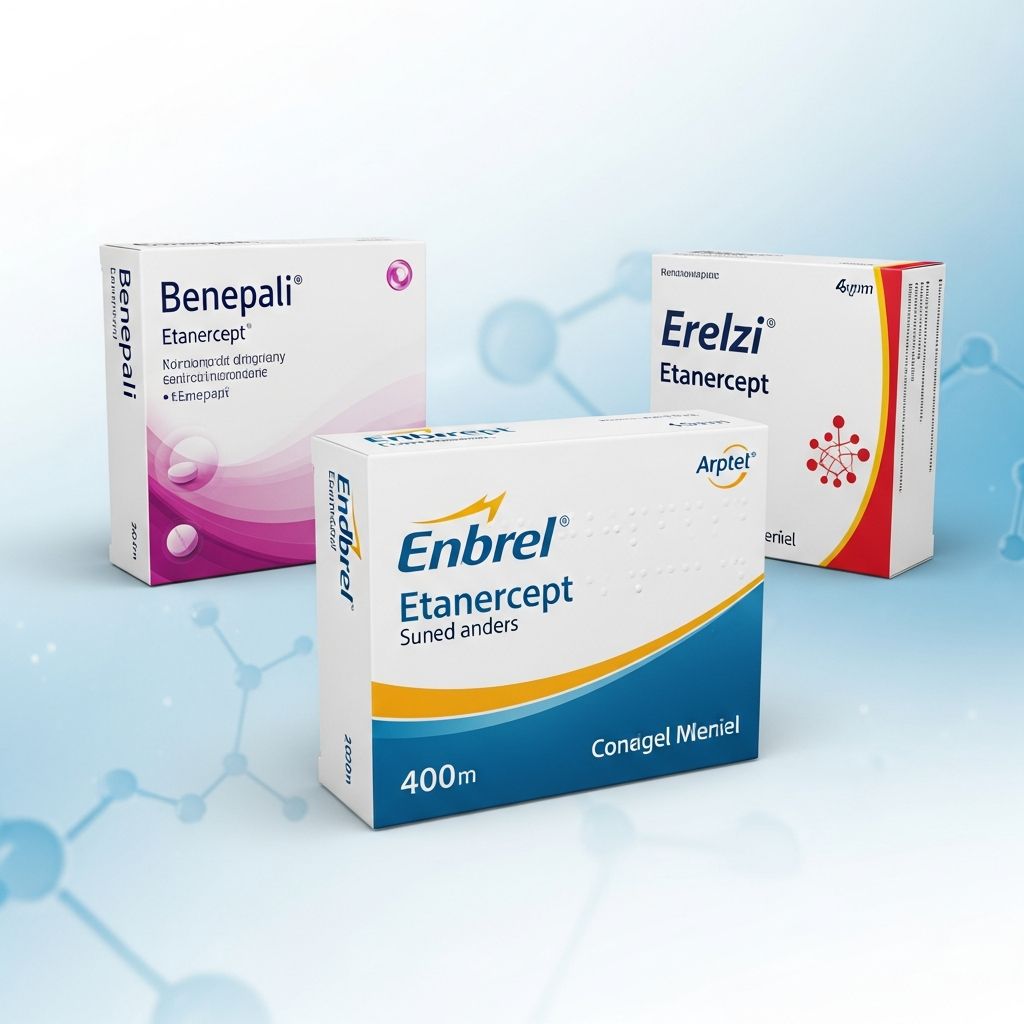 Complete guide to etanercept biosimilars and originator: efficacy, safety, and treatment options.