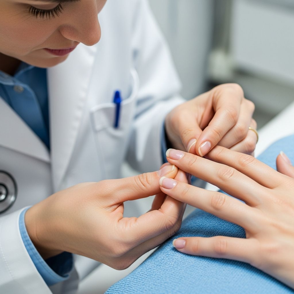 Master the systematic examination of nails to diagnose skin diseases, systemic conditions, and nail abnormalities effectively.