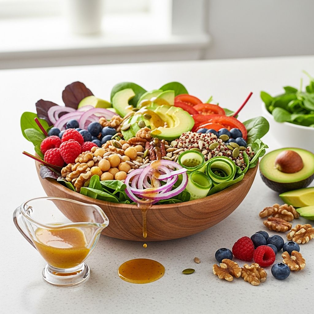 Create a delicious, nutrient-dense anti-inflammatory salad packed with whole foods and healing ingredients.