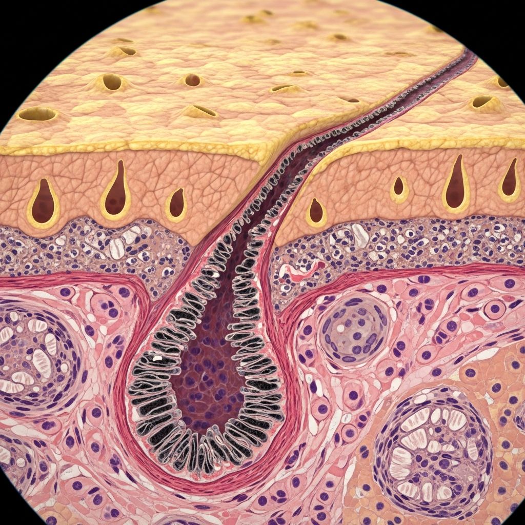 Exploring the histopathology, clinical features, and solar damage behind Favre-Racouchot syndrome, also known as nodular elastosis with cysts and comedones.