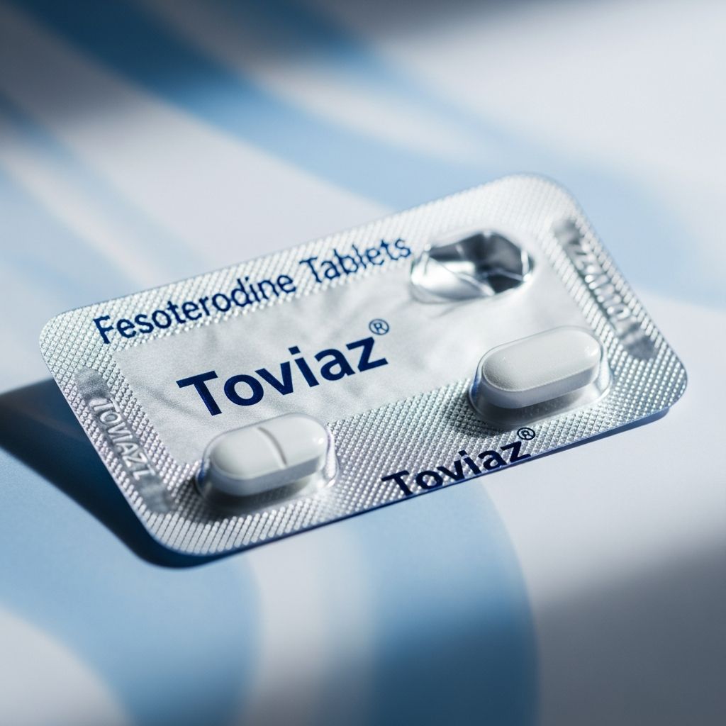 Comprehensive guide to fesoterodine for overactive bladder symptoms including frequency, urgency, and incontinence in adults.