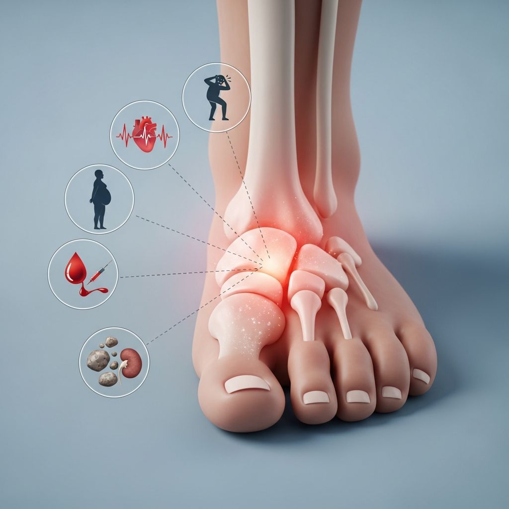 Discover the five key conditions associated with gout and how managing uric acid levels can reduce your risk of serious comorbidities.