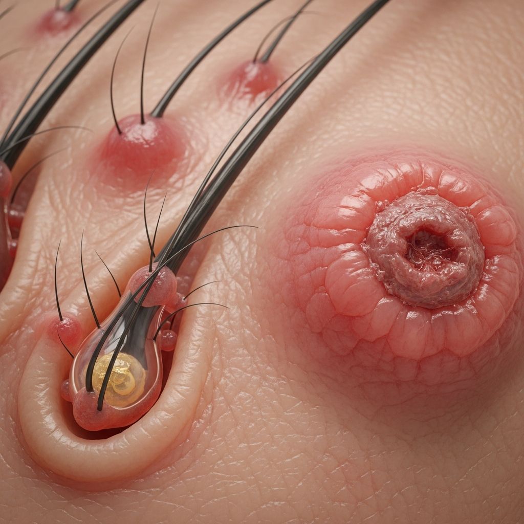 Comprehensive guide to bacterial folliculitis and furunculosis: causes, clinical features, diagnosis, and management strategies.
