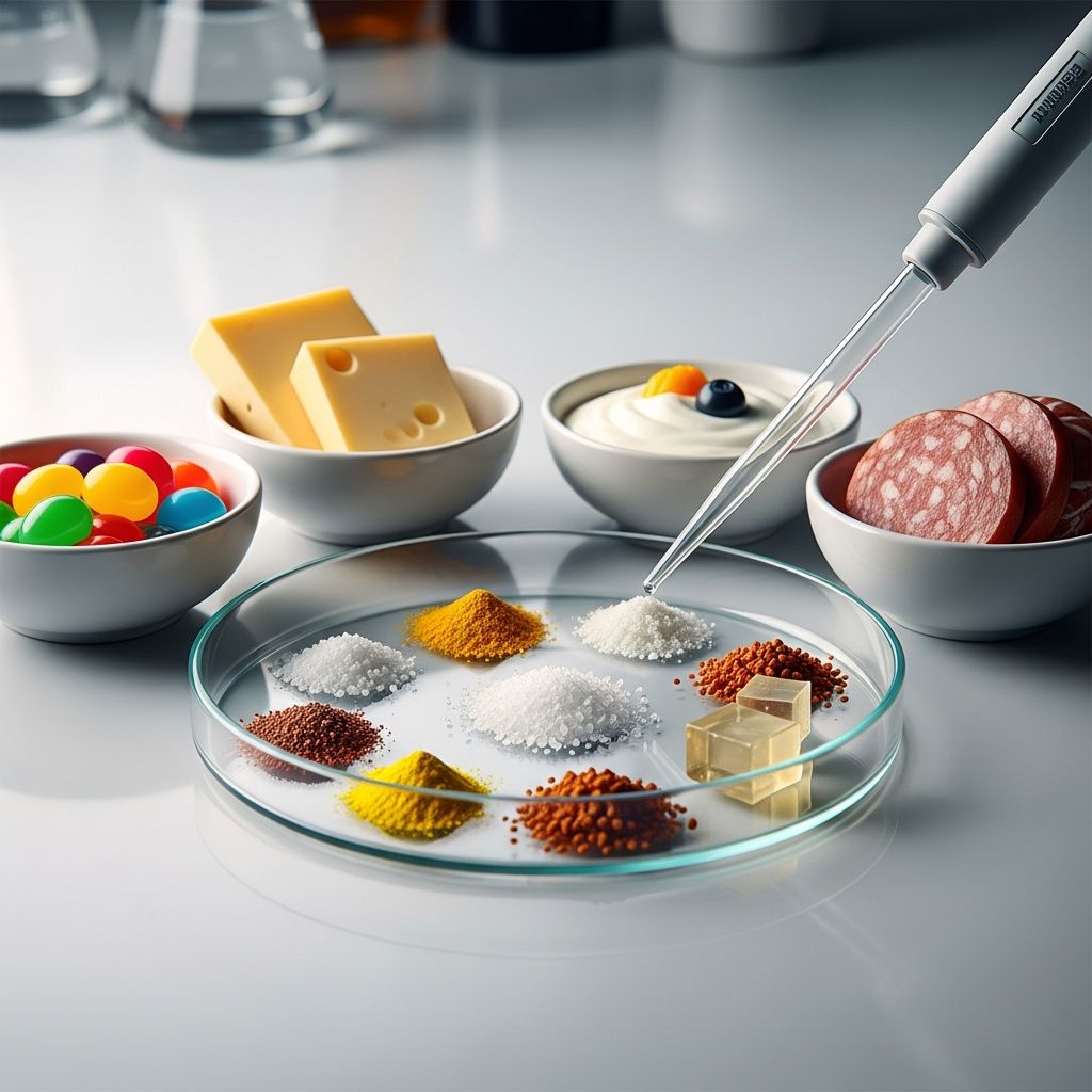 Comprehensive guide to E numbers, food additives, their uses, and potential skin reactions like urticaria and eczema flares.