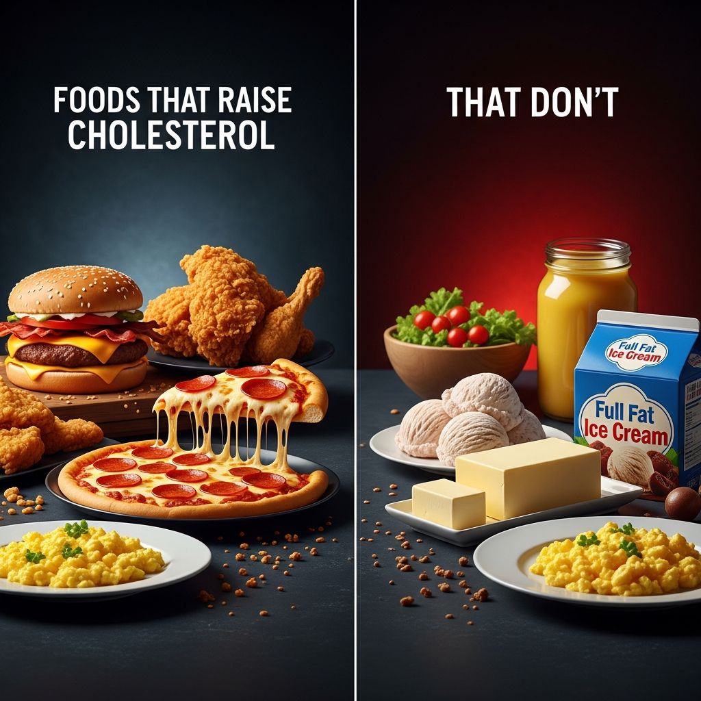 Discover which everyday foods spike your cholesterol levels and the surprising ones that won't harm your heart health.