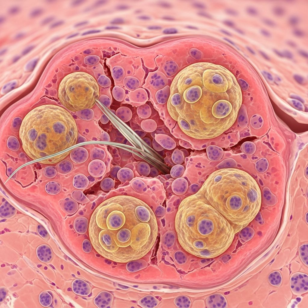 Understanding the immune response to foreign materials in skin: causes, diagnosis, and treatment options.