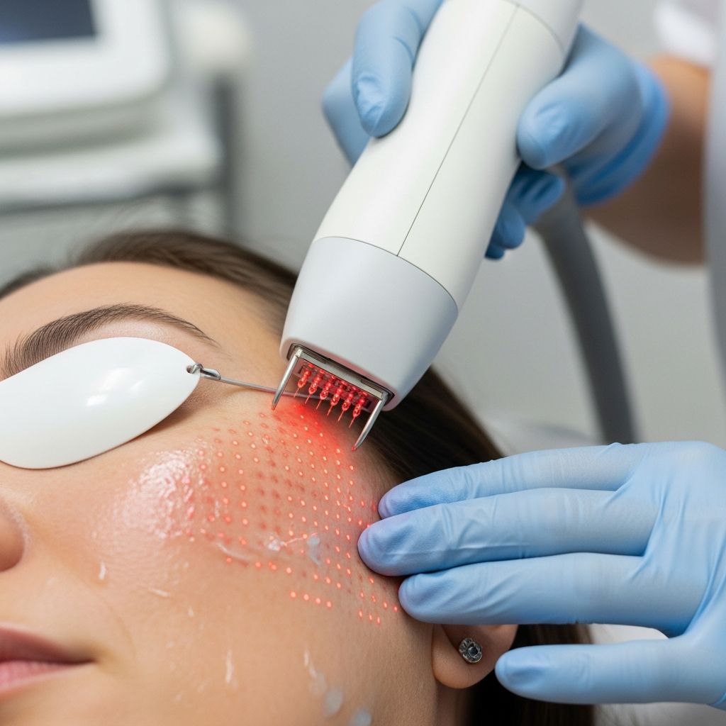 Advanced skin resurfacing using fractional lasers to rejuvenate, reduce scars, wrinkles, and pigmentation with minimal downtime.