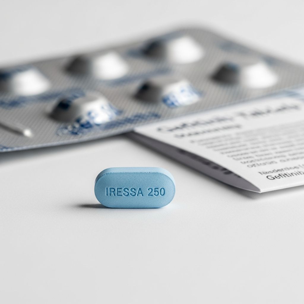Complete guide to Gefitinib (Iressa): mechanism, dosage, side effects, and treatment information for lung cancer.
