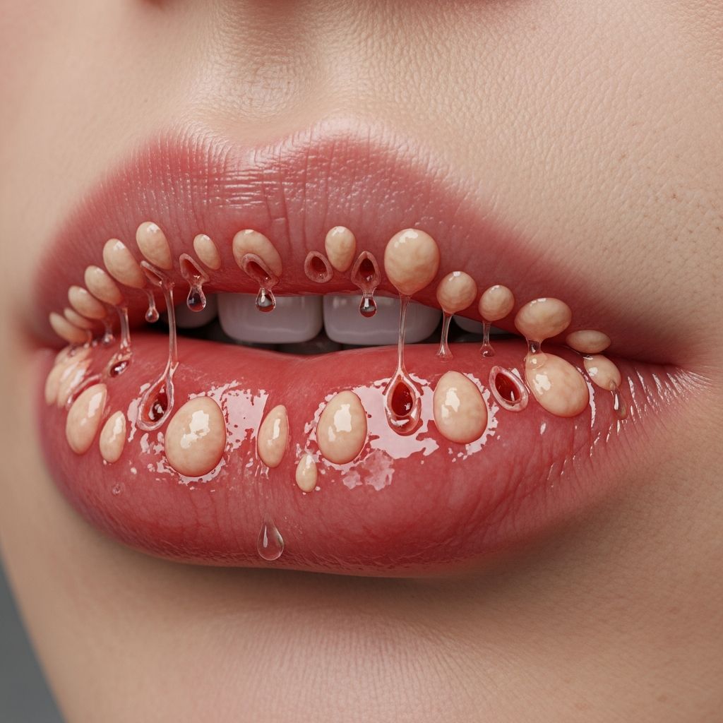 Understanding glandular cheilitis: causes, symptoms, diagnosis, and management of this rare lip condition affecting salivary glands.