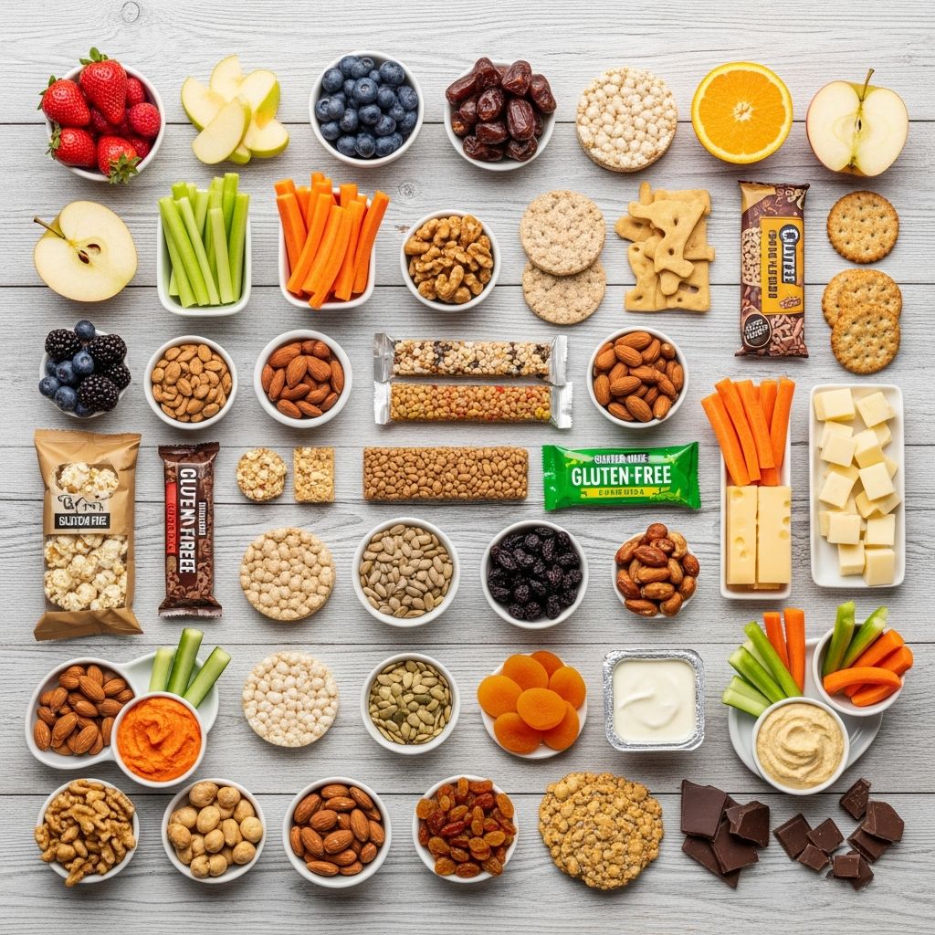Discover 30 delicious, easy-to-make gluten-free snacks perfect for any time of day, from sweet treats to savory bites.