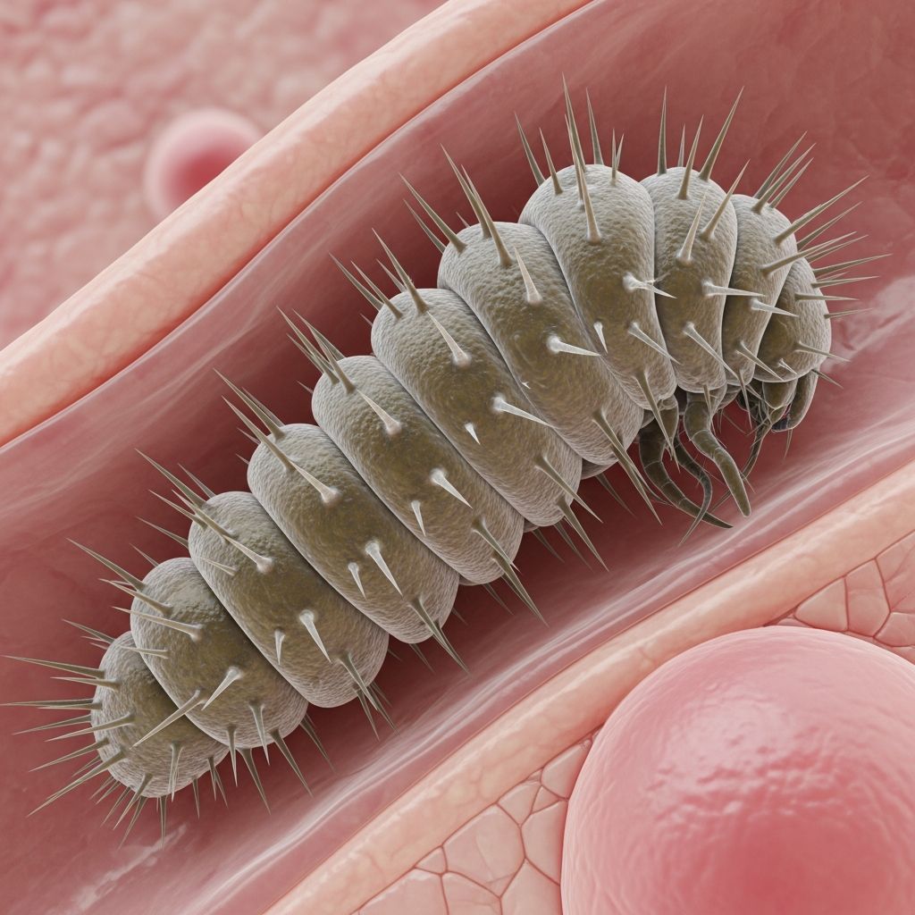Gnathostomiasis: Symptoms, Diagnosis, And Treatment Guide Zoonotic nematode infection from undercooked fish causing migratory swellings and severe visceral complications.