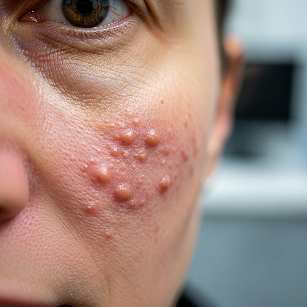 Rare chronic facial skin condition: causes, diagnosis, treatment options and management strategies.