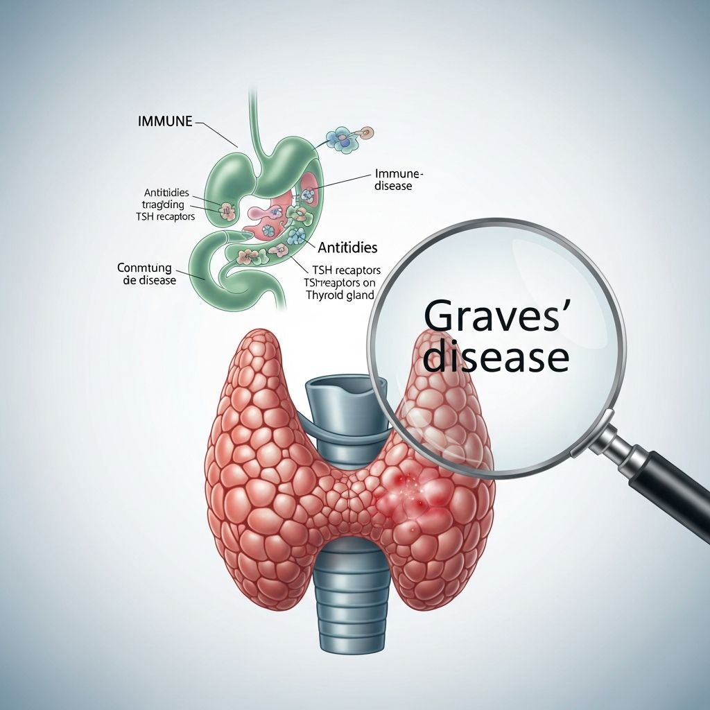 Understand Graves' disease: causes, symptoms, diagnosis, treatments, and living with hyperthyroidism.