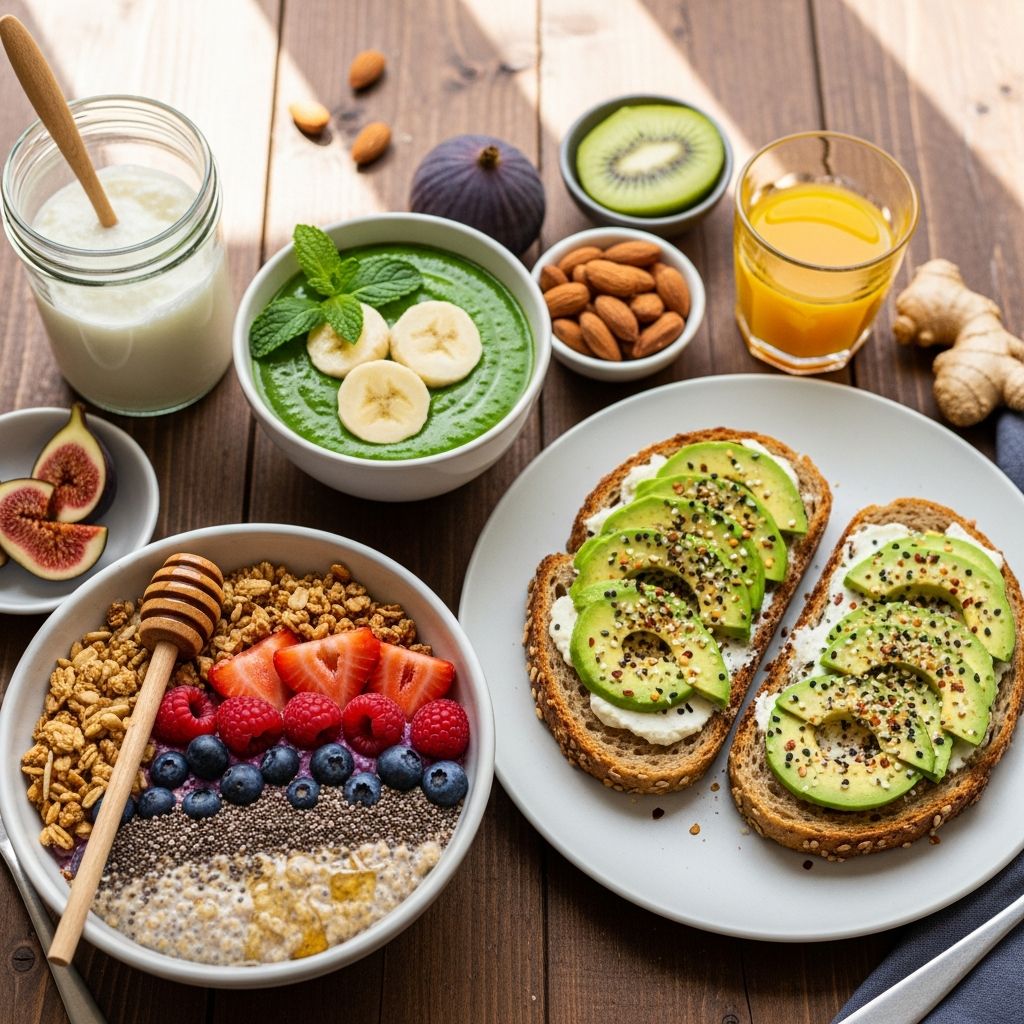 14 yogurt-free breakfast recipes packed with prebiotics, probiotics and fiber to nourish your gut microbiome and keep you full.