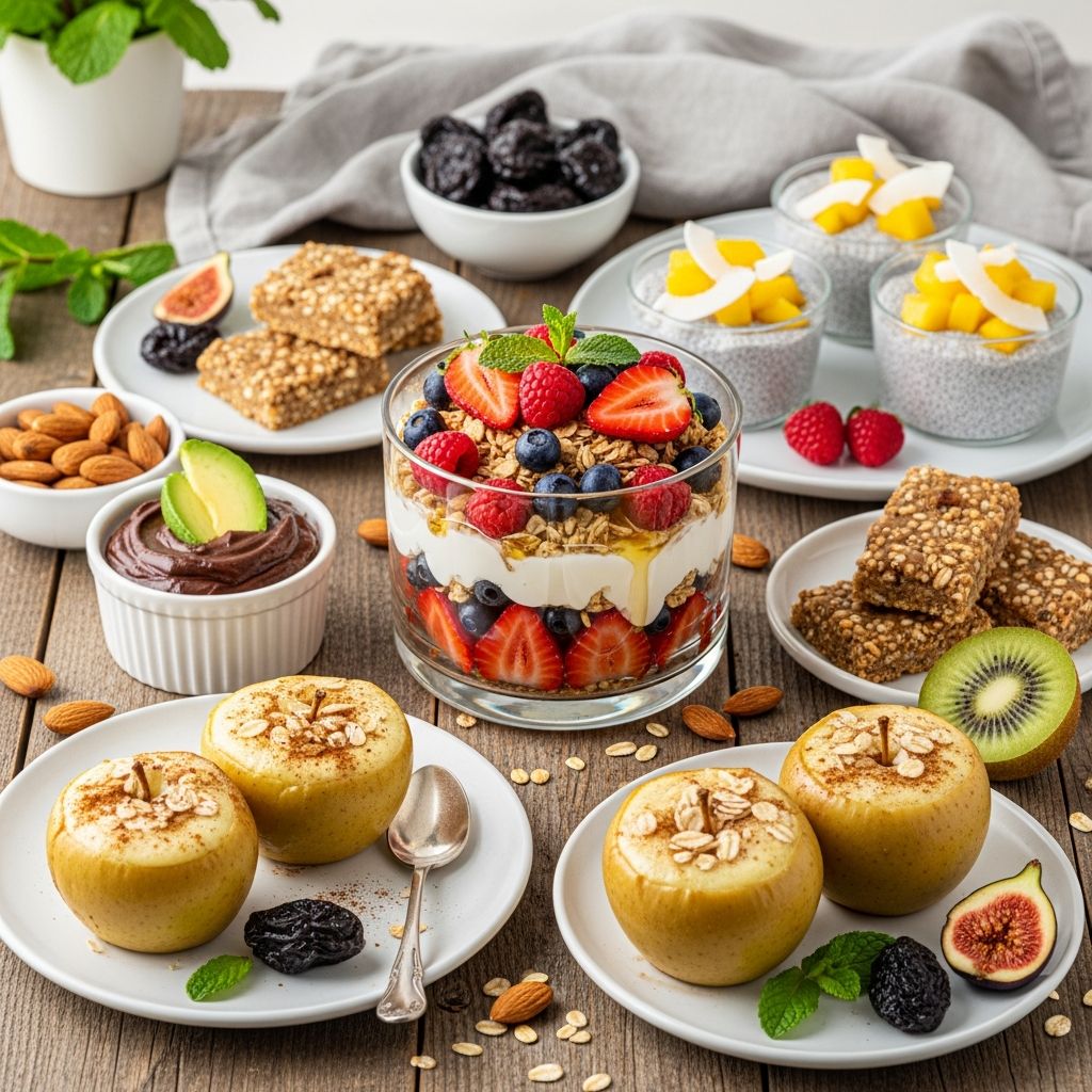 Delicious desserts packed with fiber and probiotics to support digestion and promote regular bowel movements.