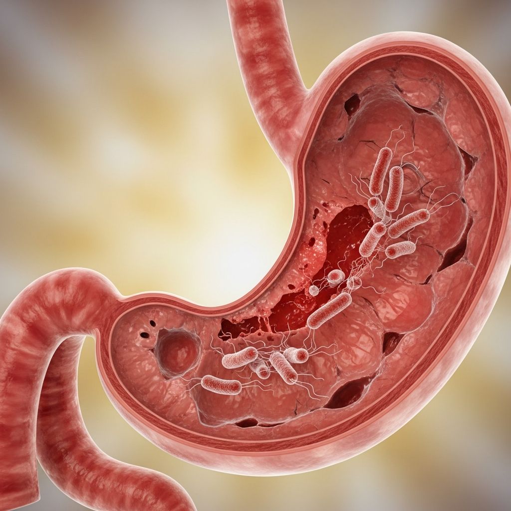 Understand H. pylori infection: symptoms, causes, diagnosis, treatment, and prevention strategies for this common stomach bacteria.