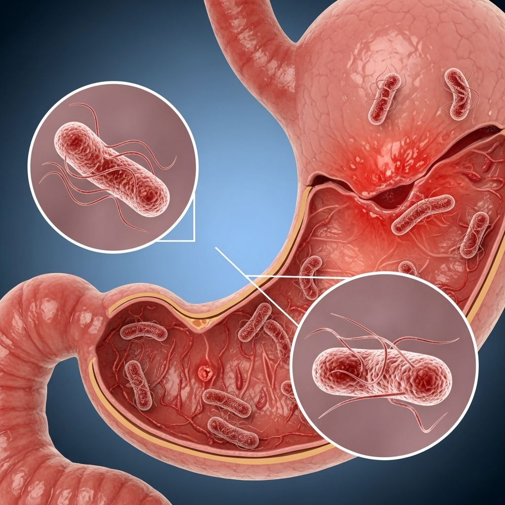 Comprehensive guide to H. pylori symptoms, transmission, complications, and effective treatment options.