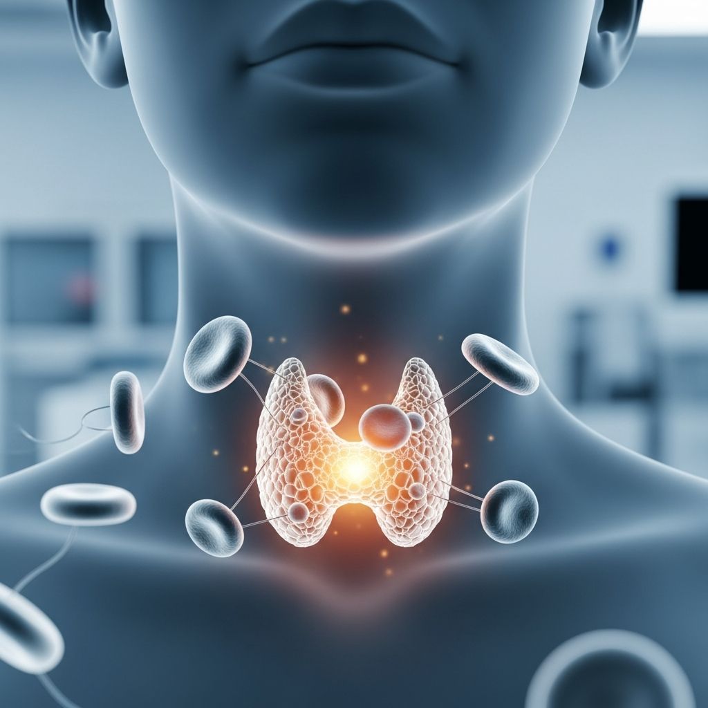 Comprehensive guide to Hashimoto's thyroiditis: symptoms, causes, diagnosis, treatment, and living with this common autoimmune condition.