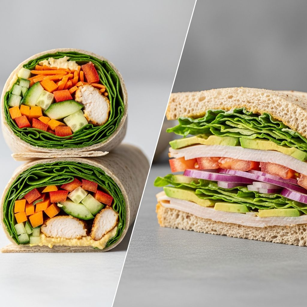 Dietitians reveal the truth about wraps versus sandwiches: calories, carbs, and smart choices for better nutrition.