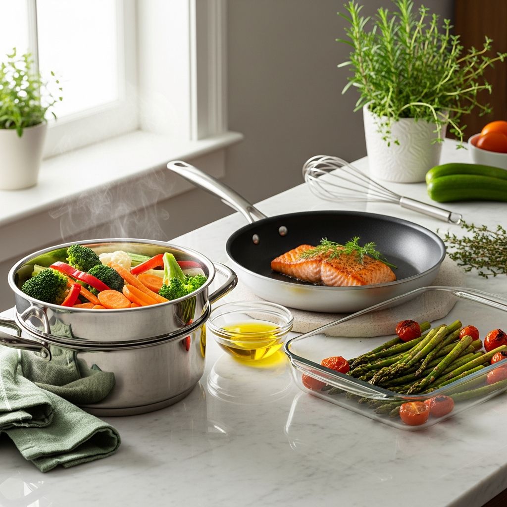 Discover the best cooking techniques to preserve nutrients, minimize fat, and maximize health benefits in every meal.