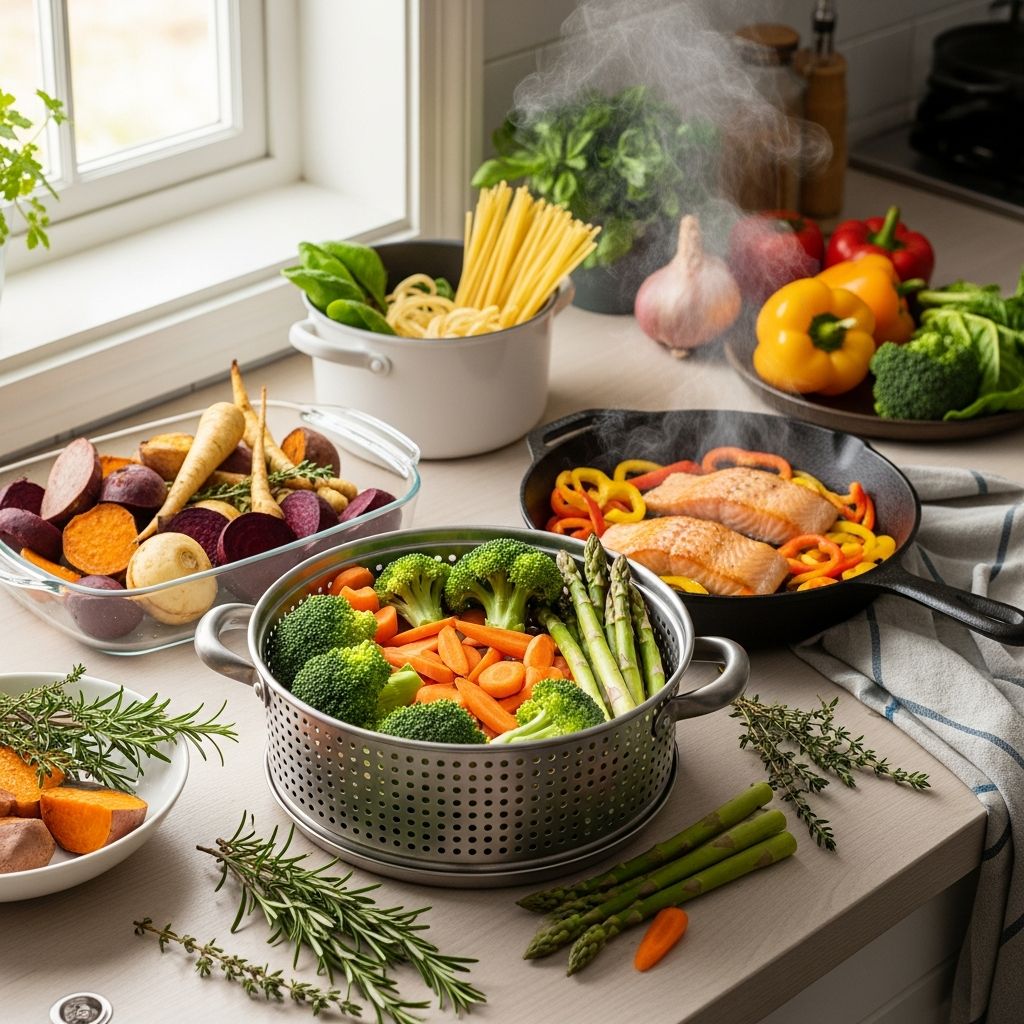 Master the cooking techniques that preserve nutrients and support your health goals.