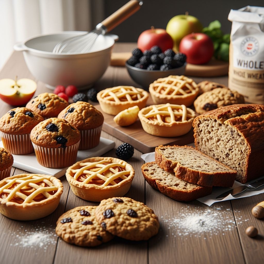 Delicious, nutritious baking recipes that swap refined sugars and flours for wholesome ingredients without sacrificing flavor.