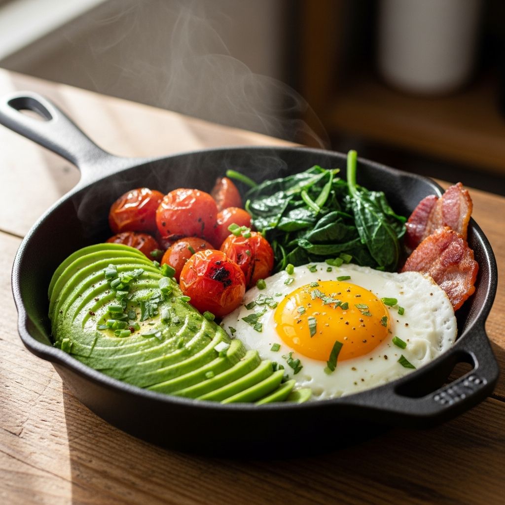 Discover 20 nutritious one-pan skillet breakfast recipes packed with veggies, protein, and flavor for a healthy start to your day.