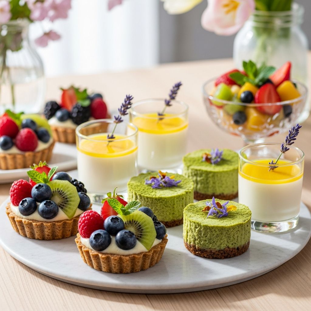 Celebrate spring with these light, fresh, and nutritious desserts featuring seasonal fruits like strawberries, rhubarb, and citrus for guilt-free indulgence.