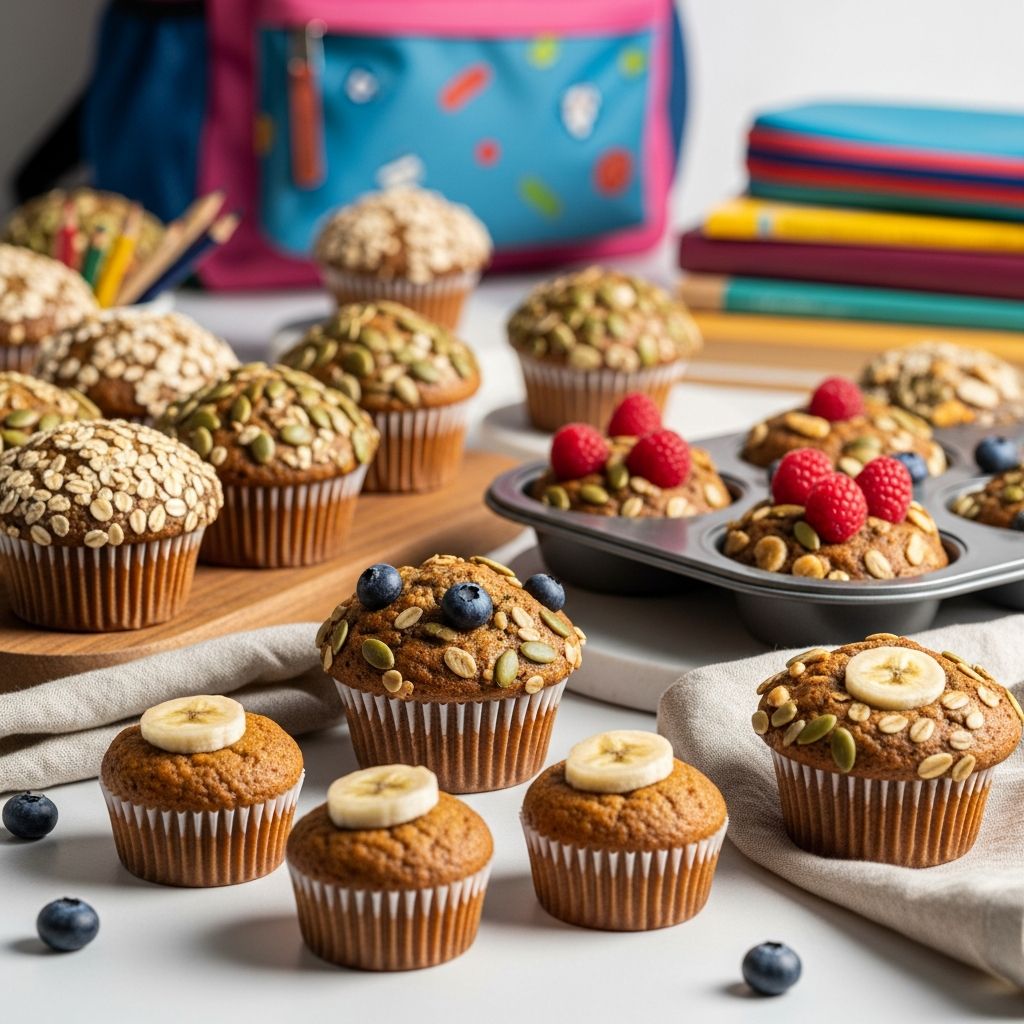 Delicious, nutritious muffin recipes that make back-to-school mornings easy and healthy for the whole family.