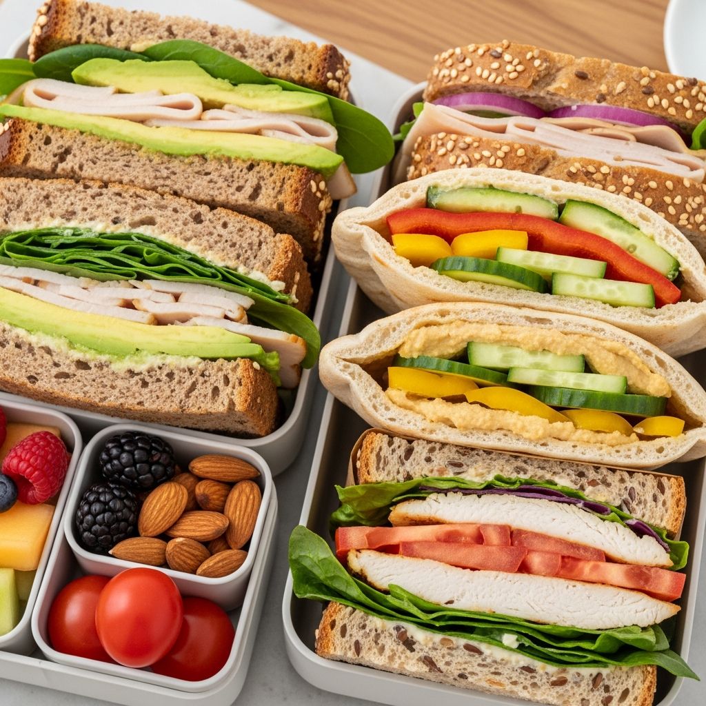 Pack nutritious, delicious sandwiches for work lunches that are easy to prep and full of flavor and wholesome ingredients.