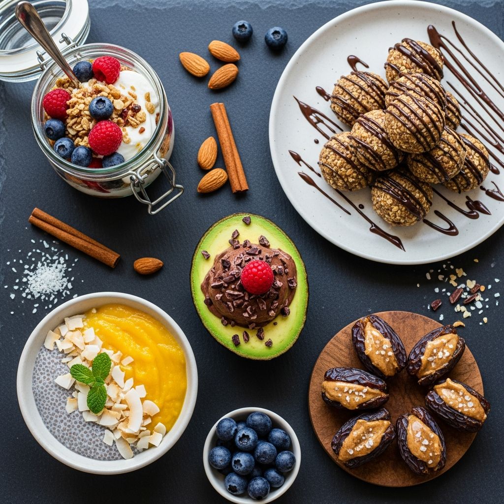 Satisfy your sweet tooth with these nutritious snacks that mimic your favorite desserts without the guilt or excess sugar.
