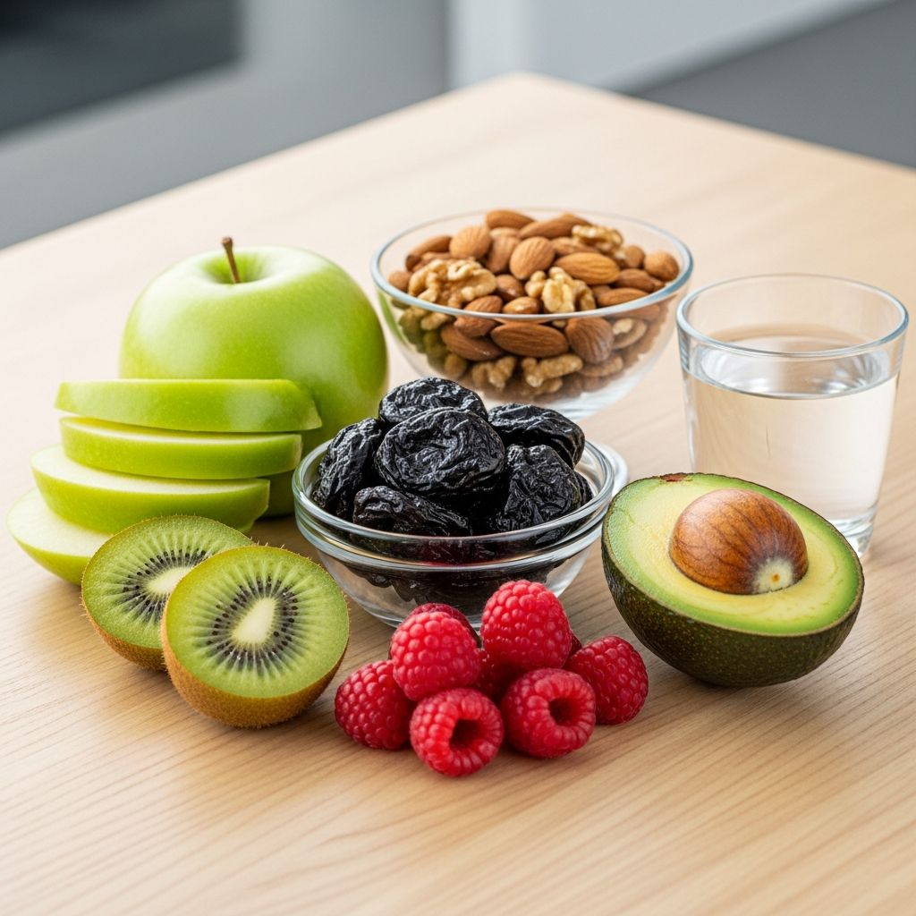 Discover 30 nutrient-packed snacks rich in fiber and probiotics to promote regular bowel movements and digestive wellness.