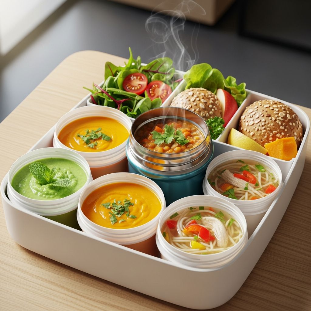 Discover 30 nourishing soup recipes perfect for packing in a thermos, loaded with veggies, protein, and bold flavors for easy work lunches.