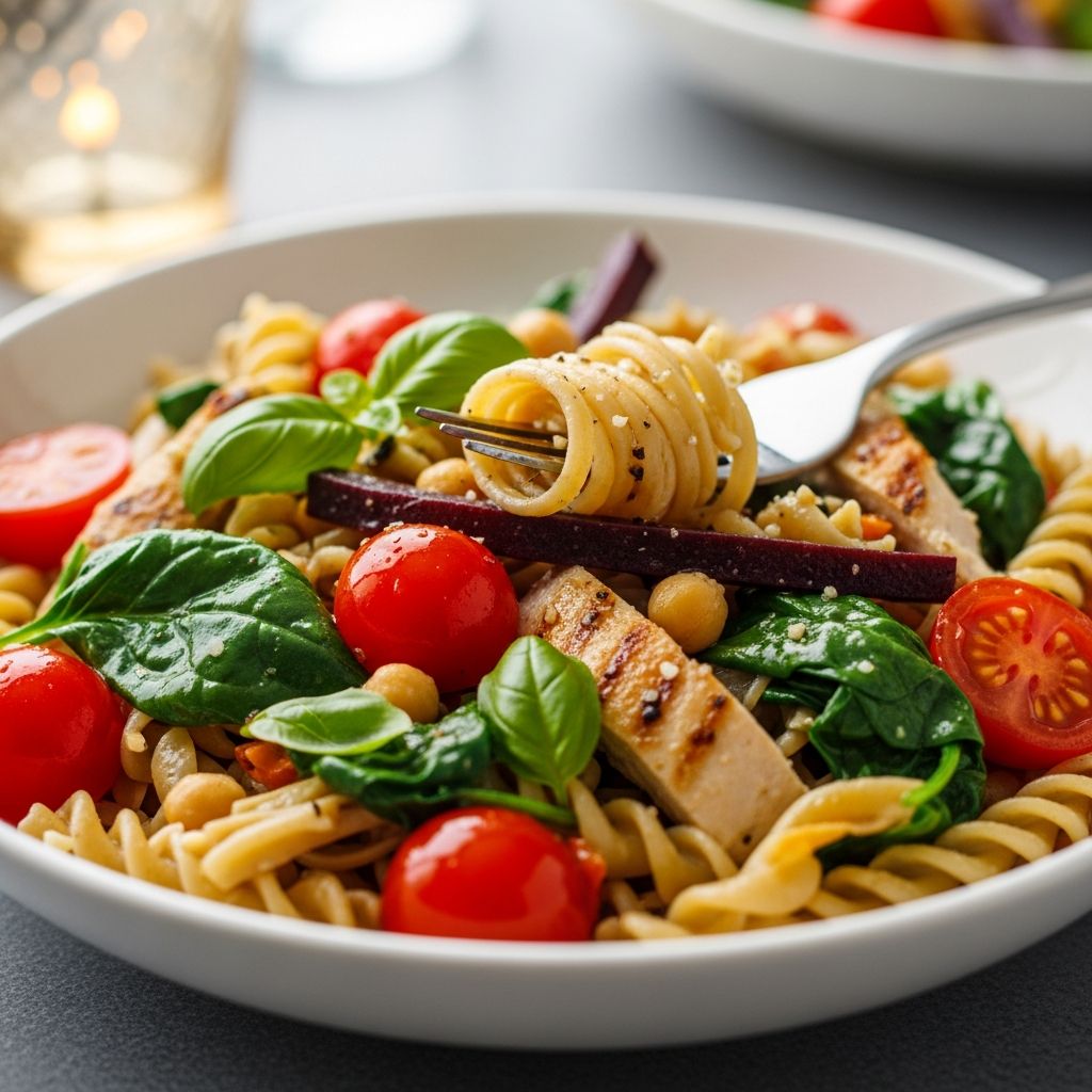 Delicious, easy pasta recipes packed with fiber, veggies, and lean proteins to support heart health and satisfy your dinner cravings.