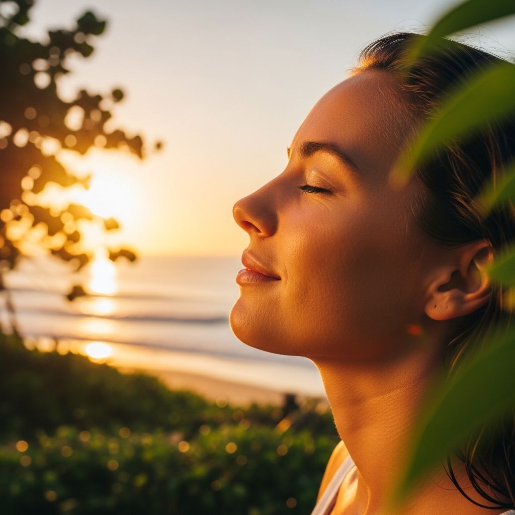 Harnessing natural sunlight for effective treatment of psoriasis, eczema, and other inflammatory skin conditions.