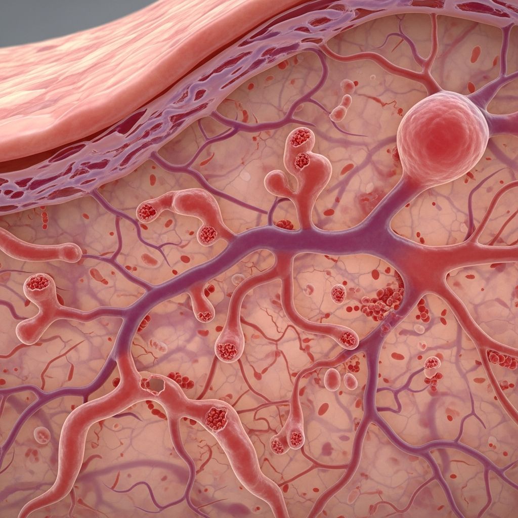 Genetic disorder causing abnormal blood vessels, nosebleeds, and serious complications like AVMs in lungs, liver, and brain.