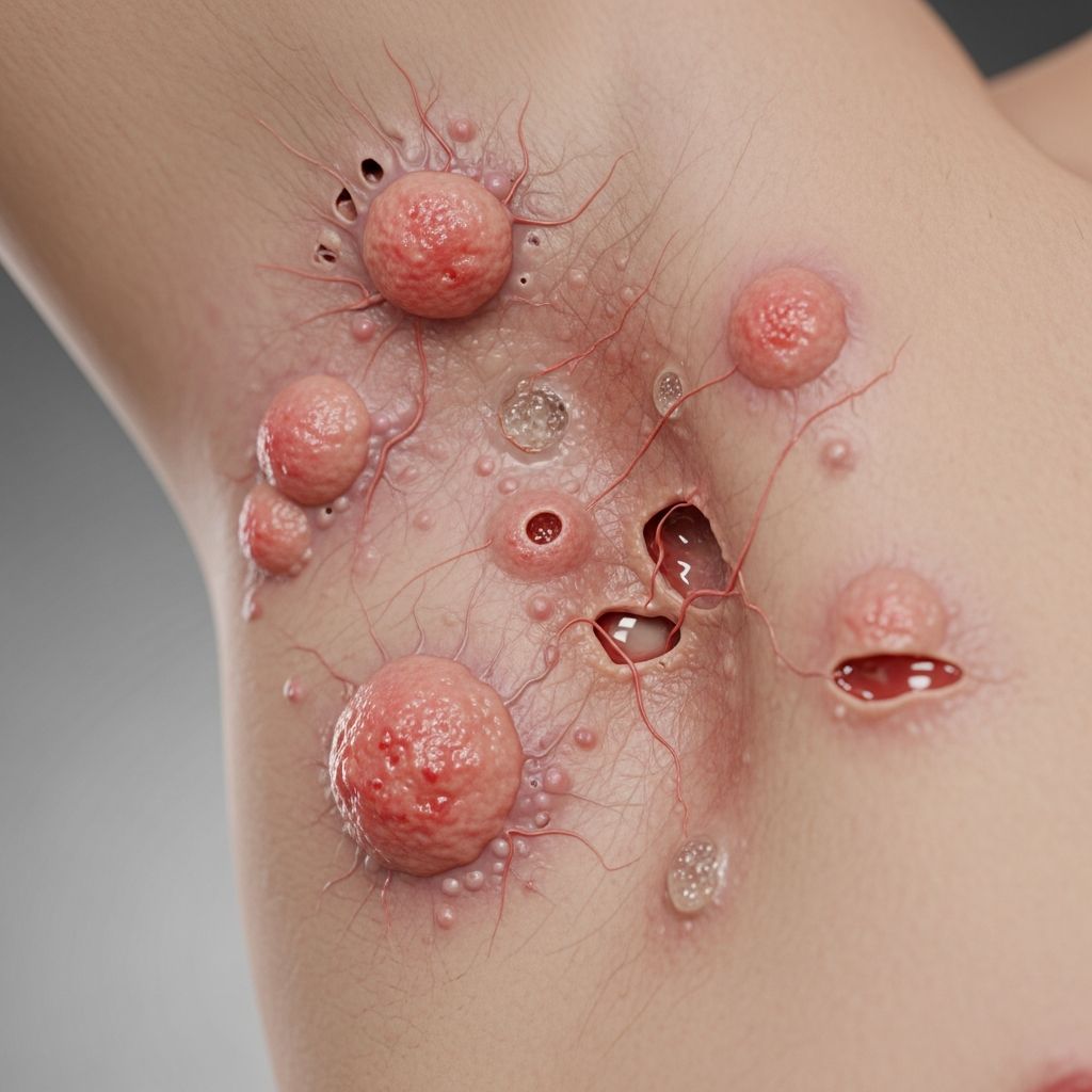 Recognizing the signs of hidradenitis suppurativa: from painful nodules to scarring and complications.