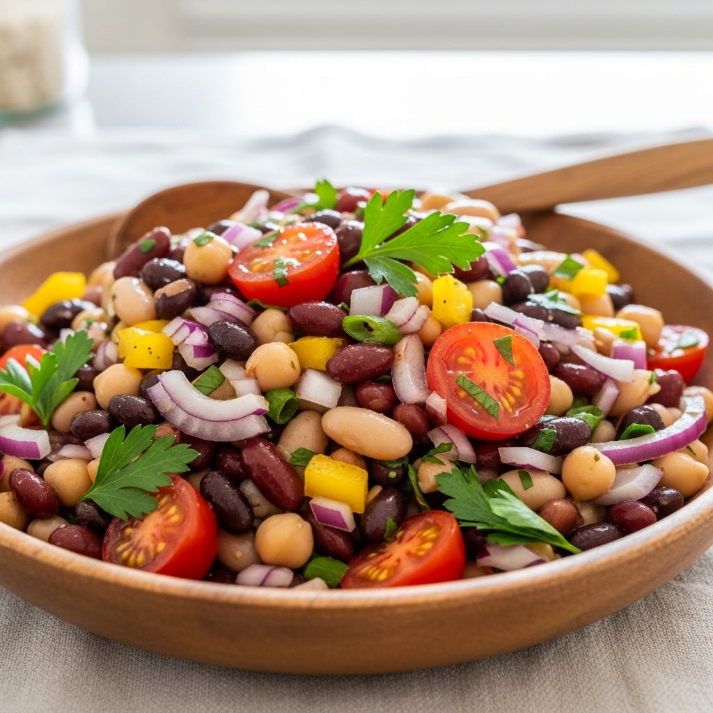 Delicious, nutrient-packed bean salad recipes that deliver at least 8g of fiber per serving to support digestion and heart health.