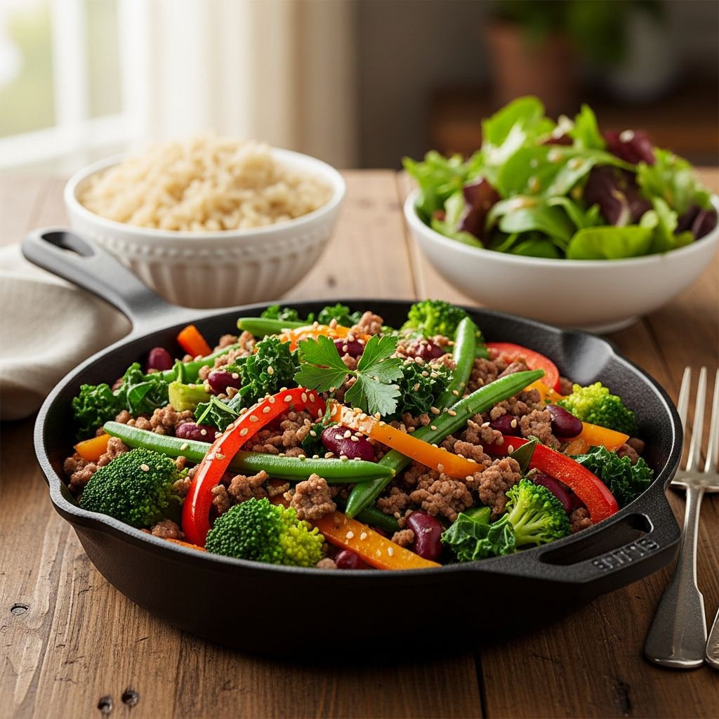 Delicious, fiber-packed ground beef dinners that support digestion, heart health, and family meals with easy prep.
