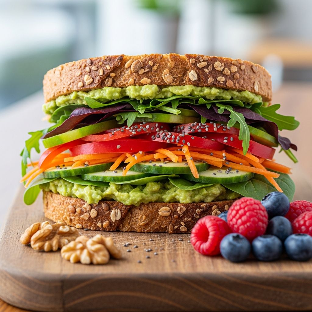 Delicious high-fiber sandwiches packed with veggies, whole grains and lean proteins to boost gut health and keep you full longer.